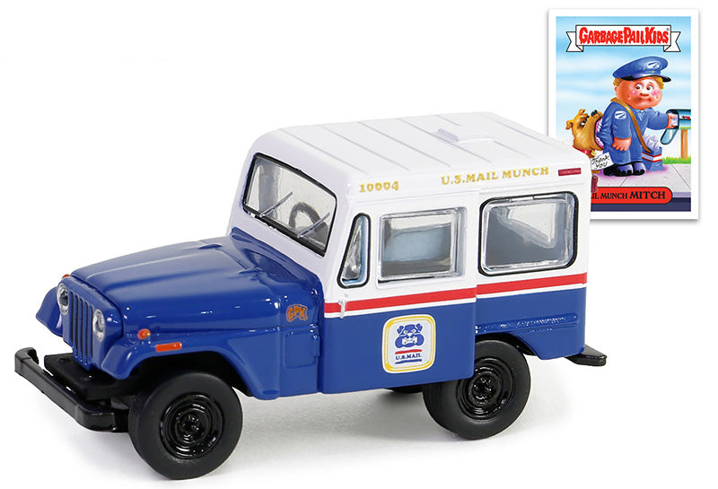 Greenlight 54100-C 1/64 Scale Mail Munch Mitch - 1970 Jeep Dj-5 Garbage