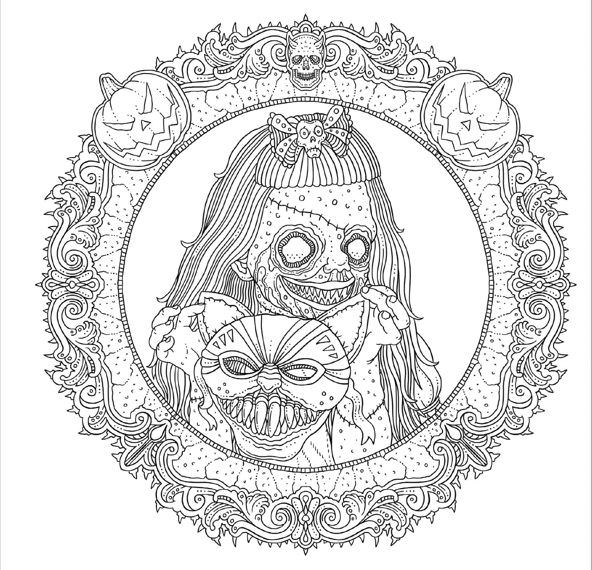 The Beauty of Horror: Haunted Holidays Coloring Book