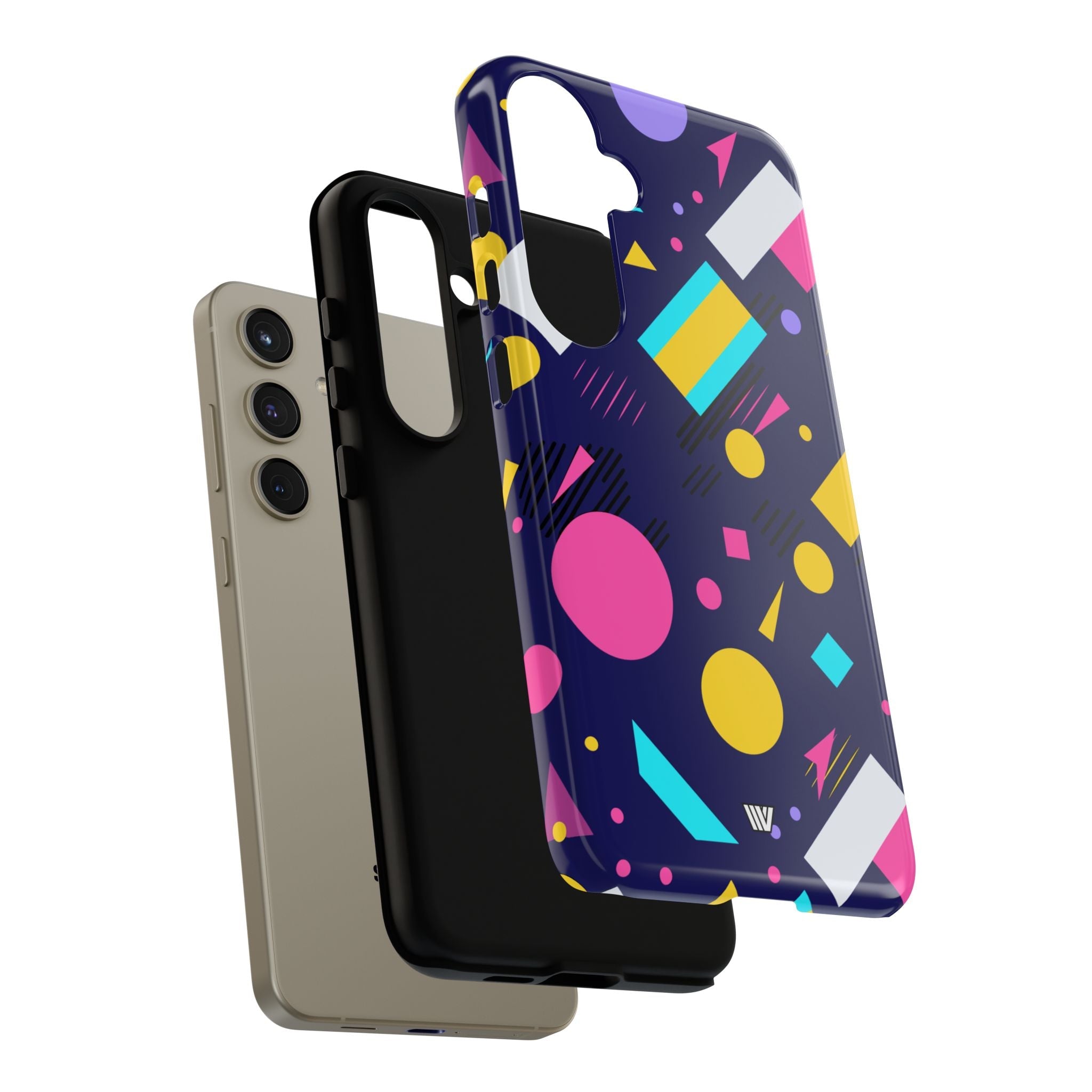 80s / 90s RETRO PATTERN DARK | Tough Phone Case