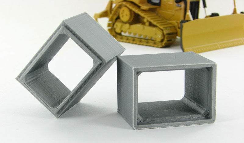 3D To Scale 50-120-GY 1/50 Scale Concrete Box Culvert - Grey 2 Pack
