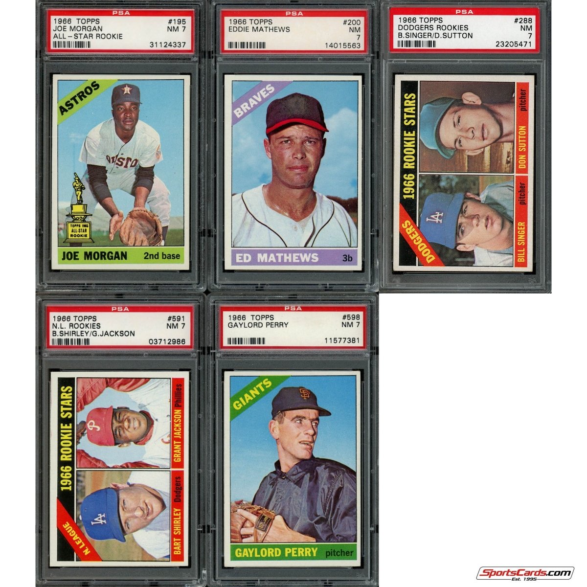1966 Topps Baseball Complete Graded Set Break - (1) PSA 7 or Better Graded Card Per Box!