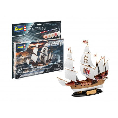 Revell 65661 1/350 HMS Revenge Sailing Ship (Snap) w/paint & glue