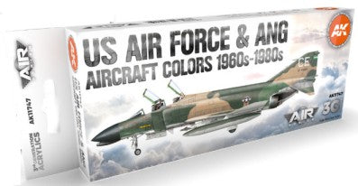 AK Interactive 11747 Air Series: US Air Force & ANG Aircraft 1960s-1980s 3G Acry