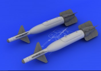 Eduard 648095 1/48 Aircraft- GBU24 Bomb (Photo-Etch & Resin)