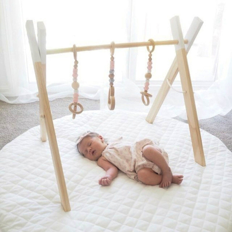 Wooden Baby Fitness Frame – Decorative Infant Play Gym