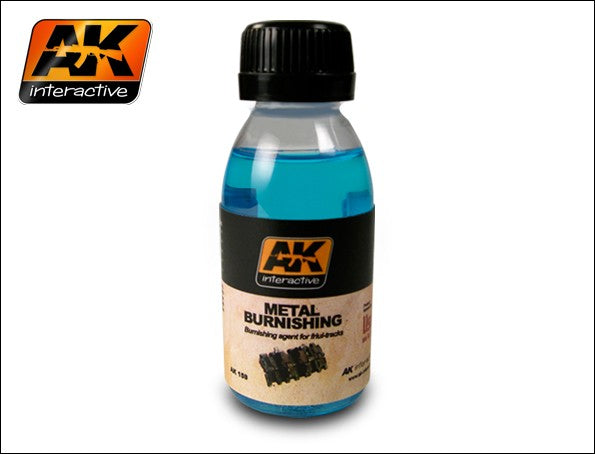 AK Interactive 159 Metal Burnishing Fluid 100ml Bottle