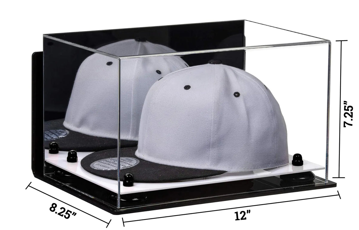 Snapback Hat or Baseball Cap Display Case - Mirror Wall Mount (A018/V40)