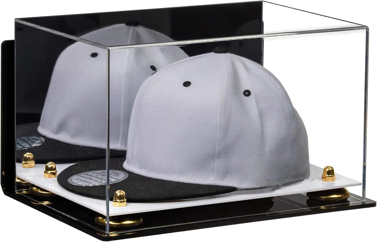 Snapback Hat or Baseball Cap Display Case - Mirror Wall Mount (A018/V40)