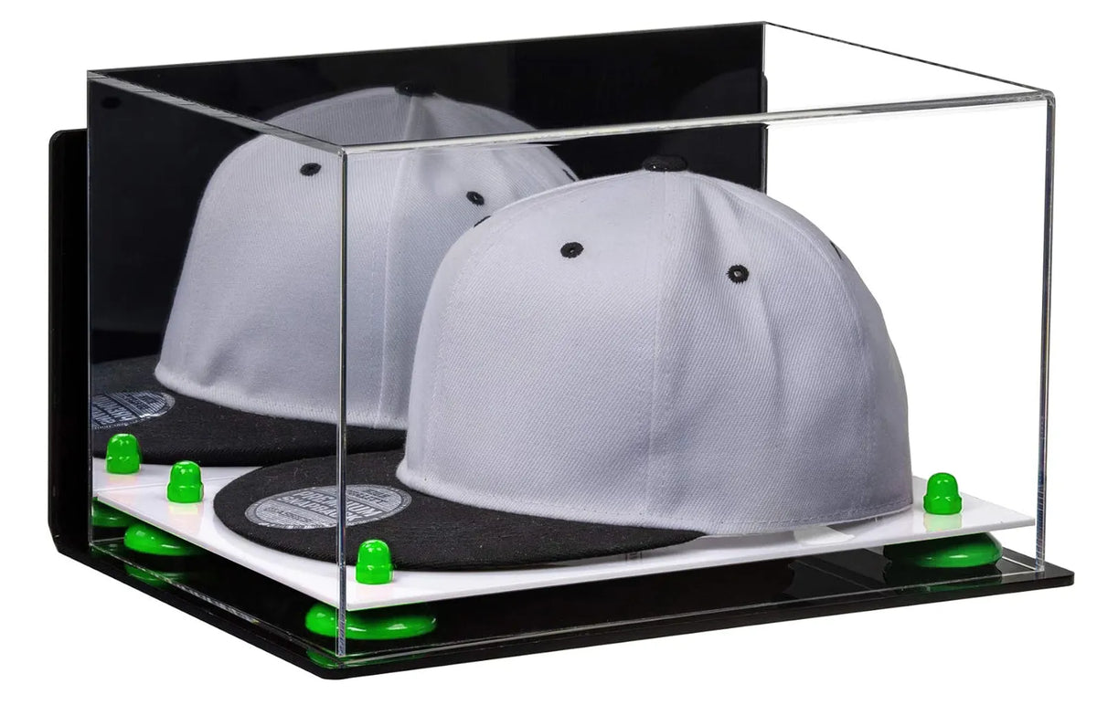 Snapback Hat or Baseball Cap Display Case - Mirror Wall Mount (A018/V40)