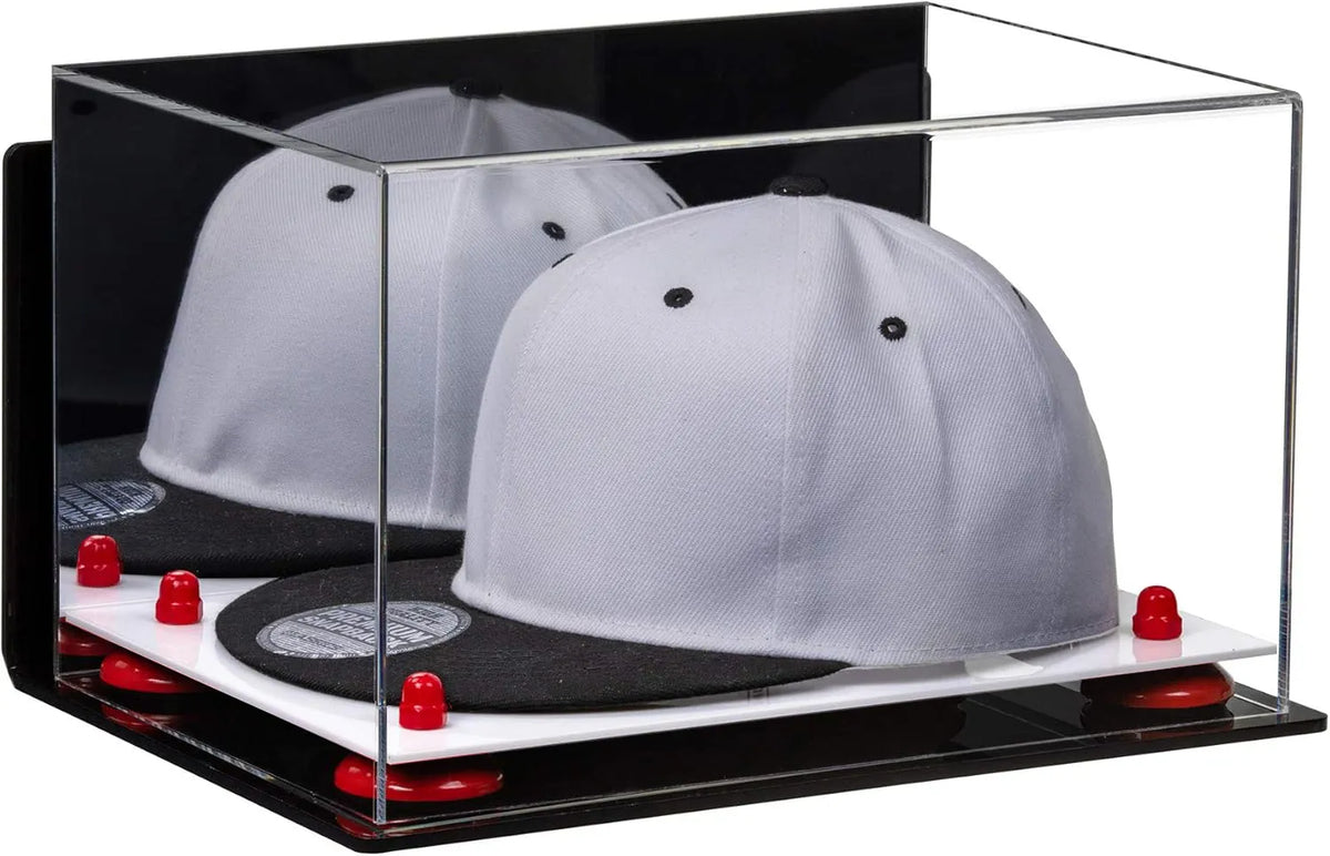 Snapback Hat or Baseball Cap Display Case - Mirror Wall Mount (A018/V40)