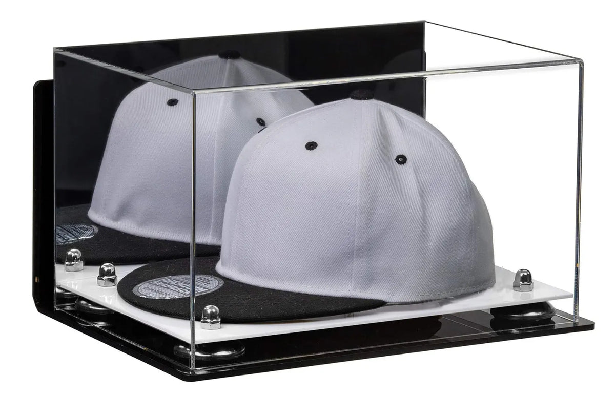 Snapback Hat or Baseball Cap Display Case - Mirror Wall Mount (A018/V40)