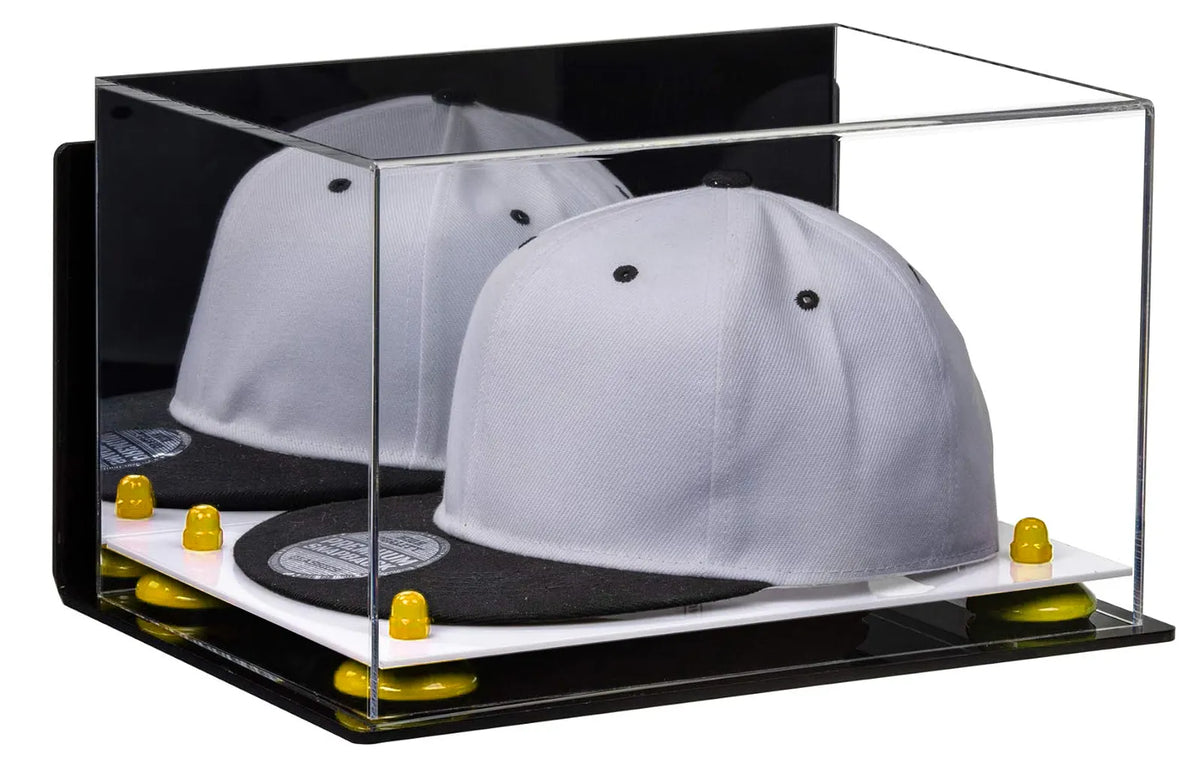 Snapback Hat or Baseball Cap Display Case - Mirror Wall Mount (A018/V40)