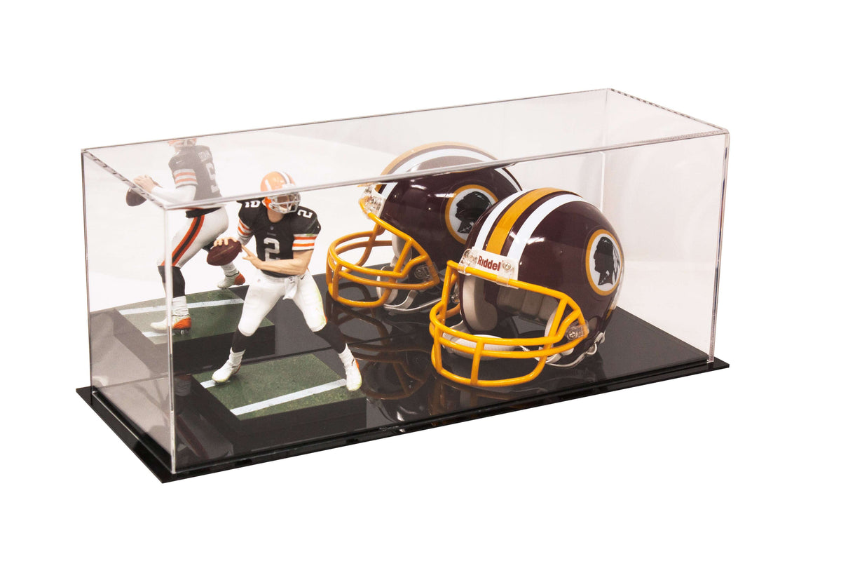 Versatile Acrylic Display Cases with Double Sheet Base with Mirror Case