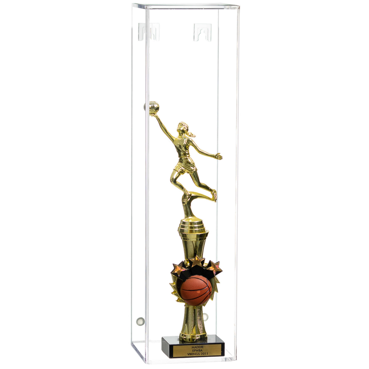 Versatile Acrylic Display Case with Slide Back and Size Options