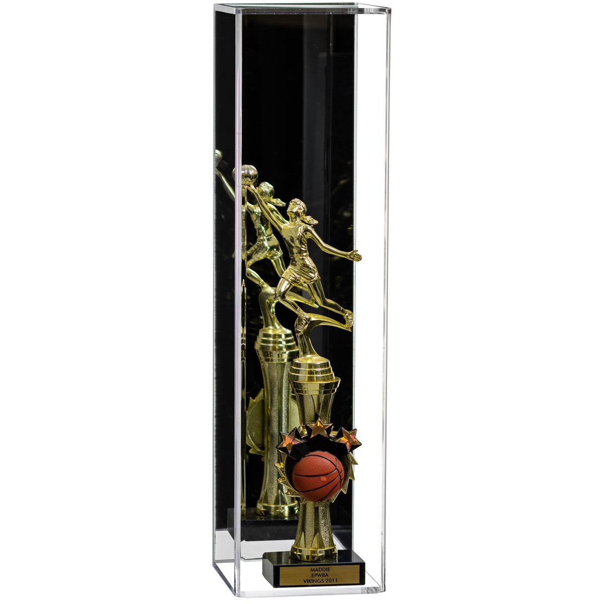 Versatile Acrylic Display Case with Slide Back and Size Options