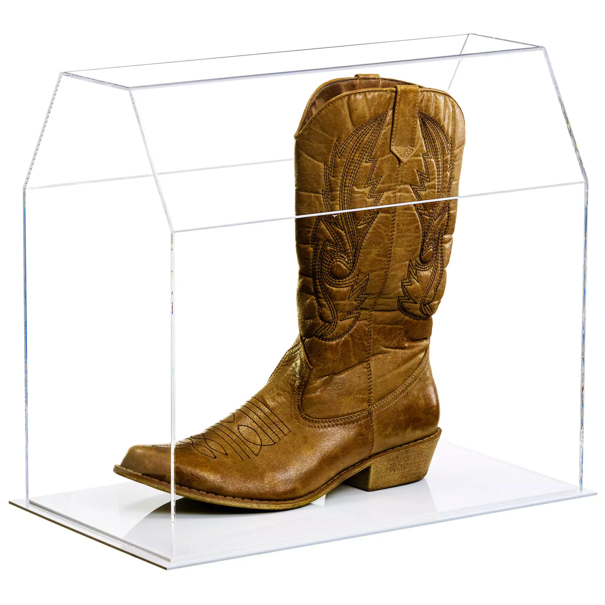 Acrylic Cowboy Boot Display Case