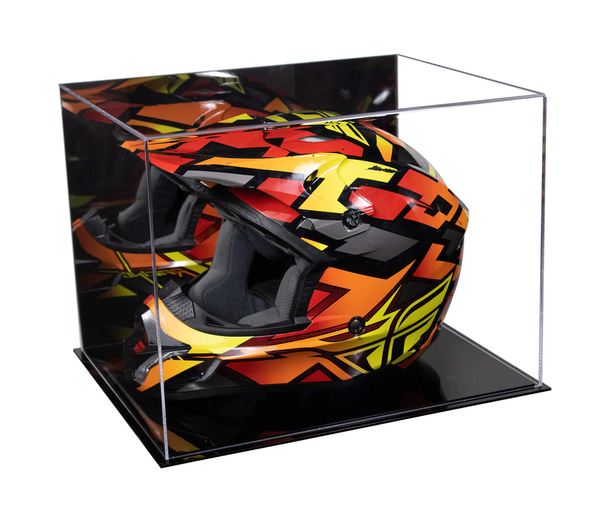 Acrylic Motorcycle Helmet Display Cases - Mirror (A024-B/V61B)