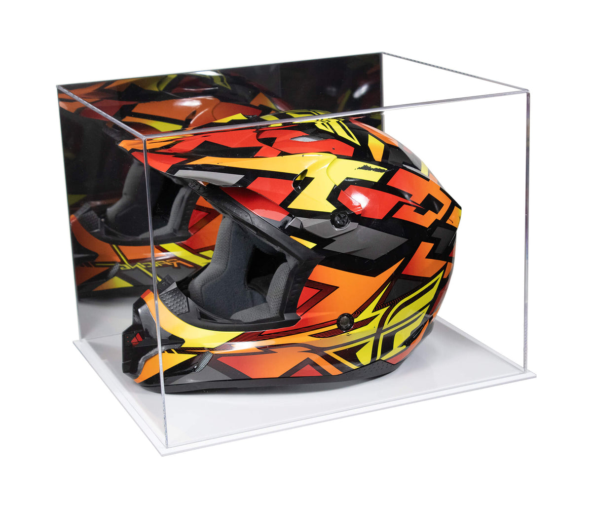 Acrylic Motorcycle Helmet Display Cases - Mirror (A024-B/V61B)