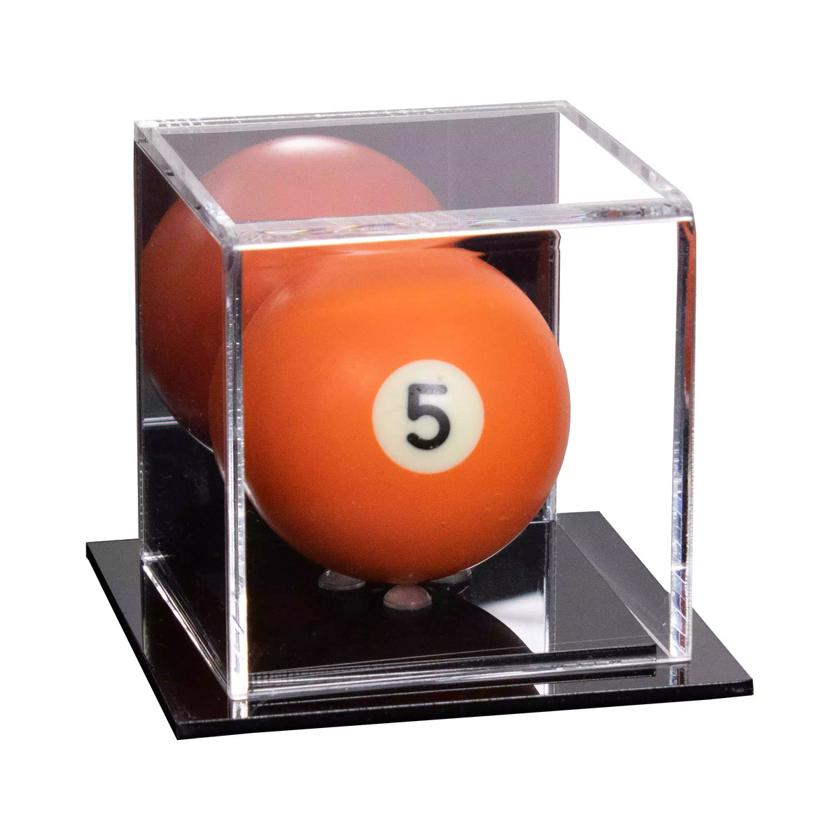 Acrylic Pool Ball Display Case with Double Sheet Base (A046/B52)