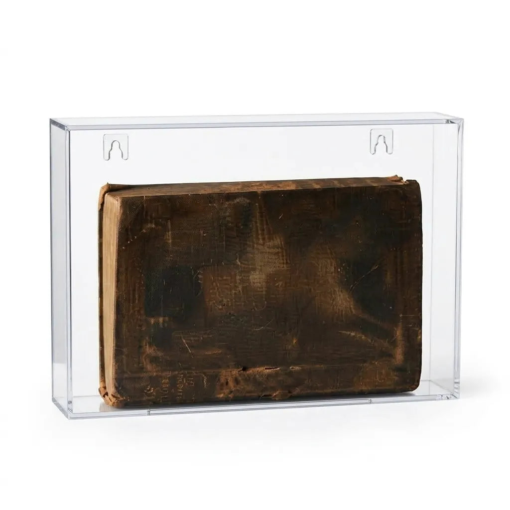 Acrylic Slide Back Book Display Cases