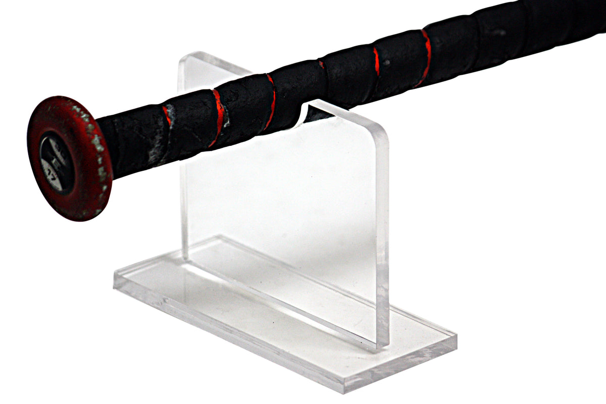 Acrylic Baseball Bat Horizontal Tabletop Display Stand (A056LS/SP221)