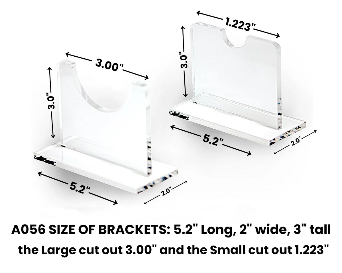 Acrylic Wall Mounts and Display Stands for Regular Baseball Bat