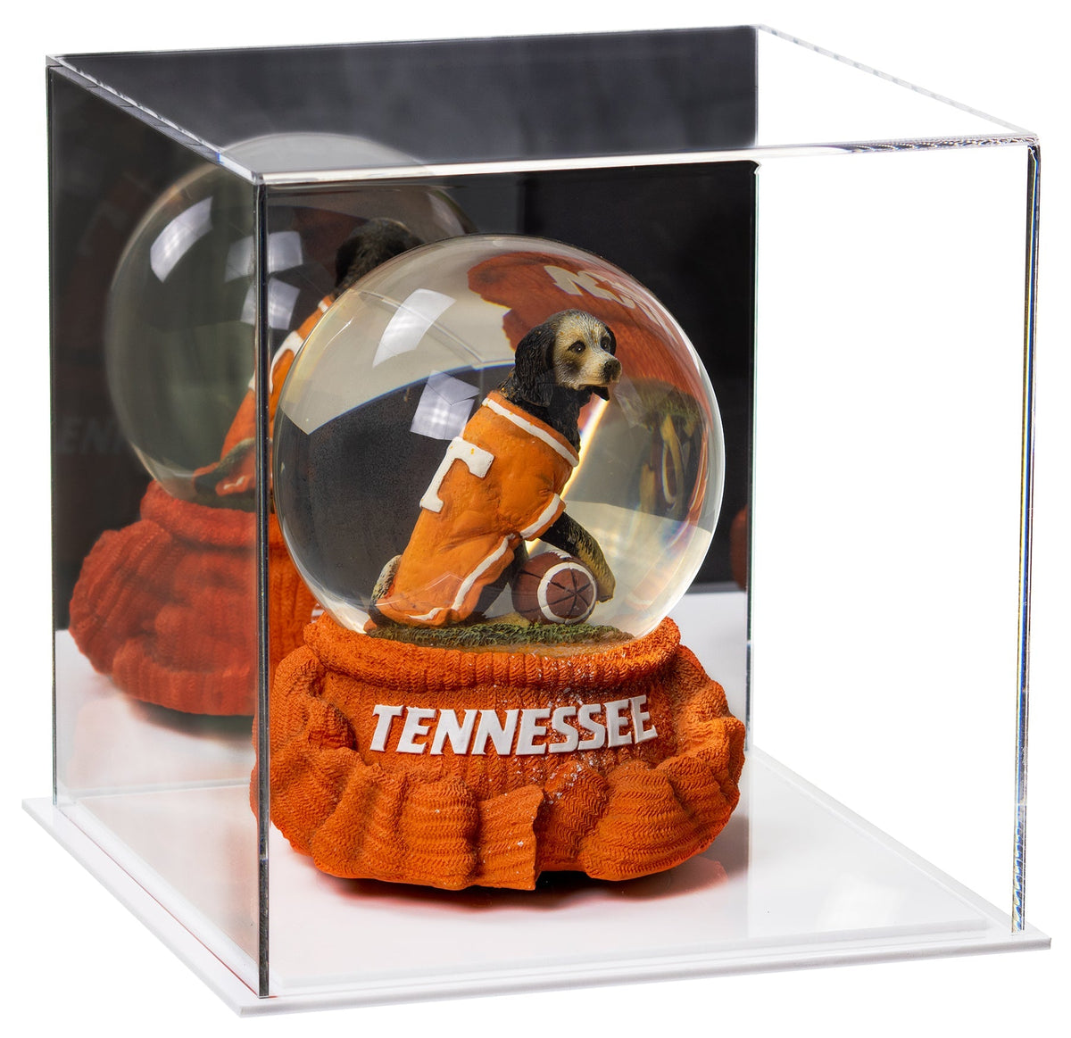 Versatile Acrylic Display Cases with Double Sheet Base with Mirror Case