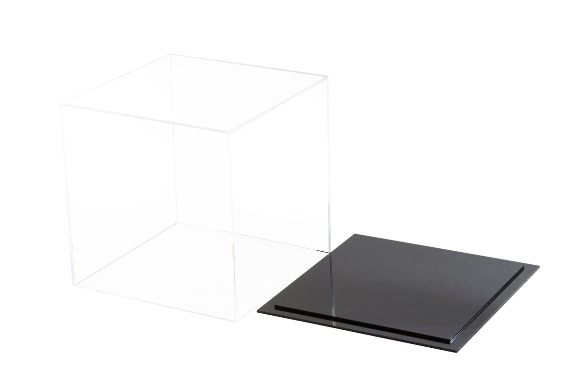 Versatile Acrylic Display Case, Cube, Dust Cover or Riser 8" x 8" x 8" (A059/V32)