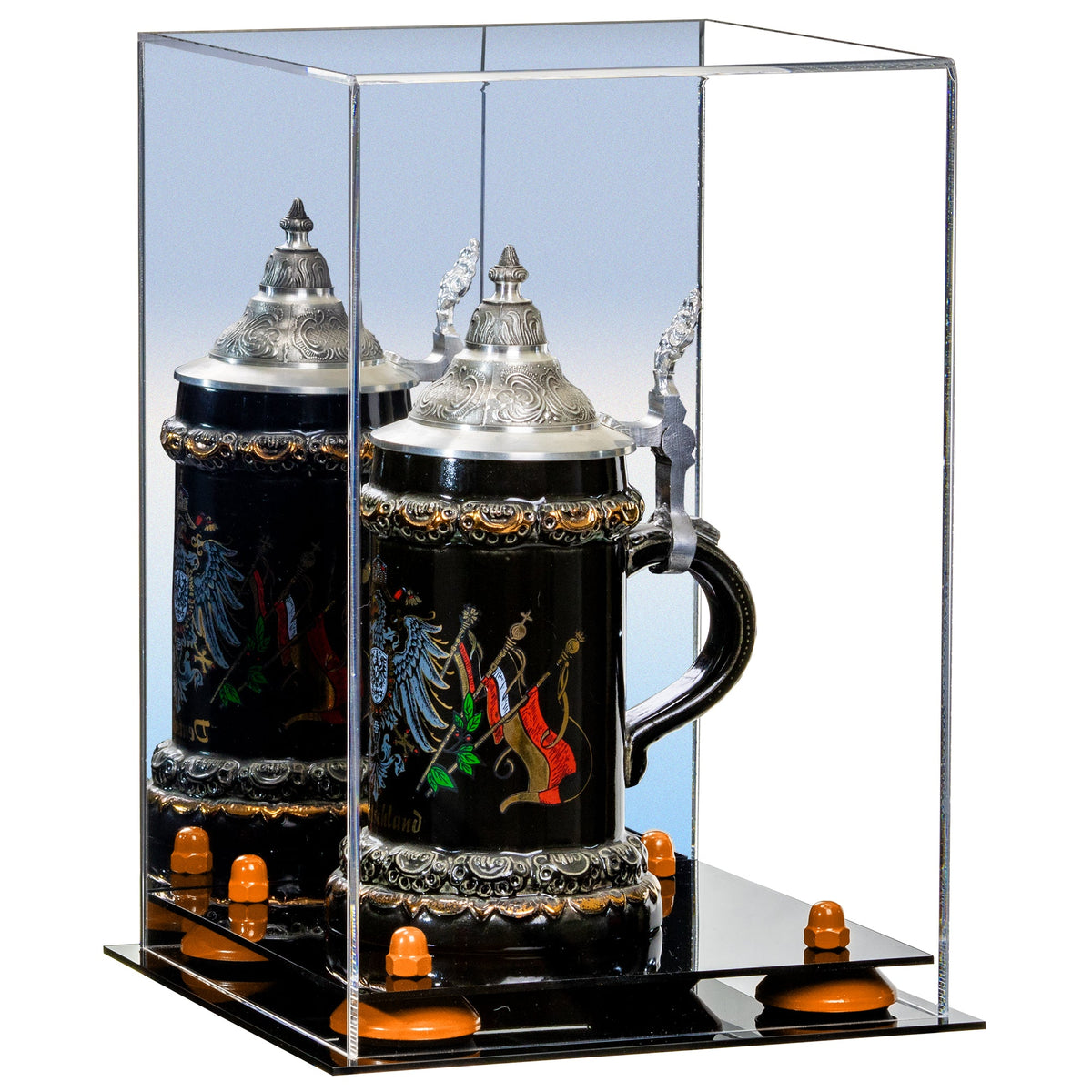 Acrylic Versatile Display Case  8 X 8 X 12  Mirror (A060)