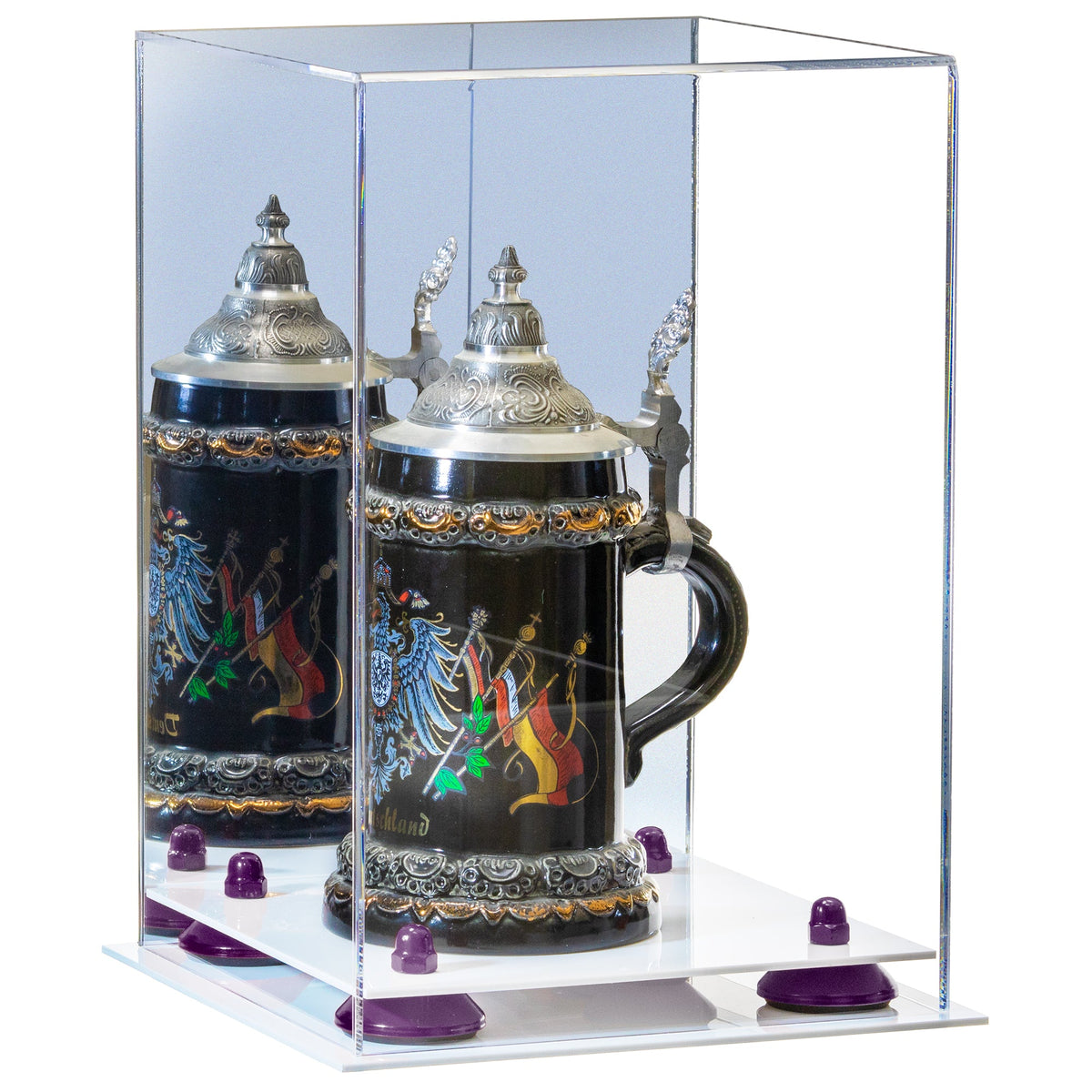 Acrylic Versatile Display Case  8 X 8 X 12  Mirror (A060)