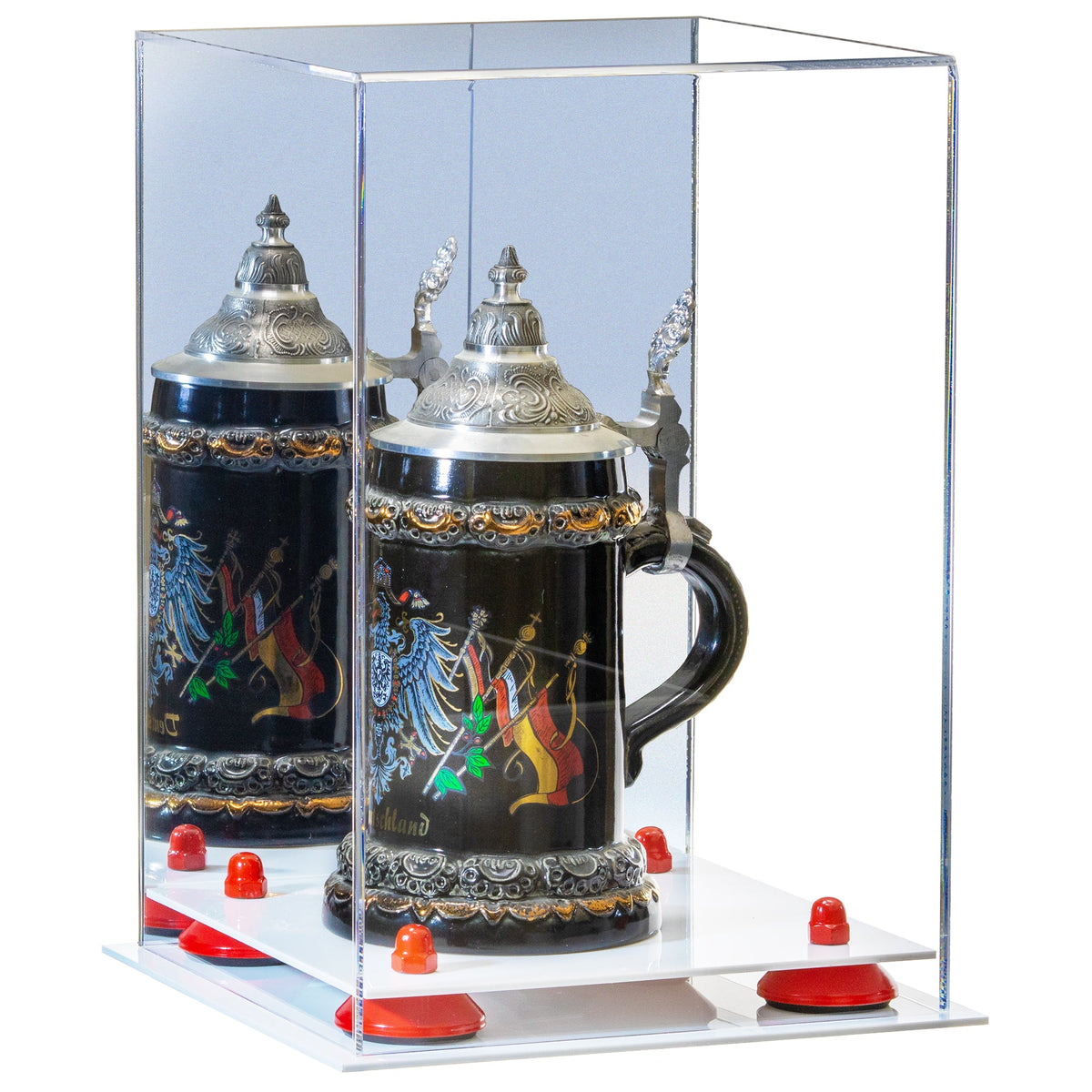 Acrylic Versatile Display Case  8 X 8 X 12  Mirror (A060)