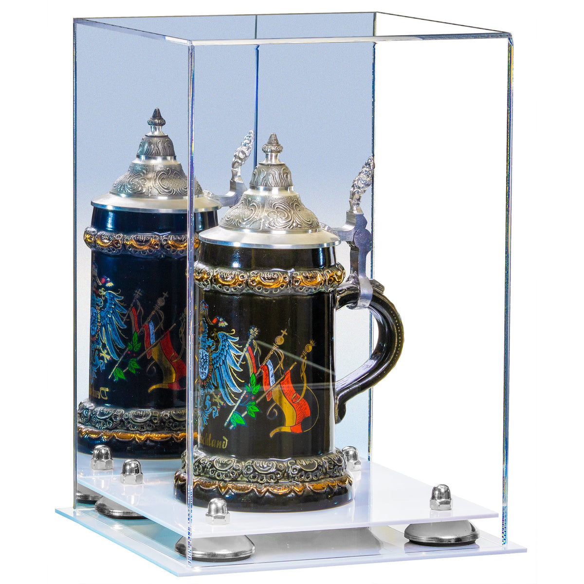 Acrylic Versatile Display Case  8 X 8 X 12  Mirror (A060)