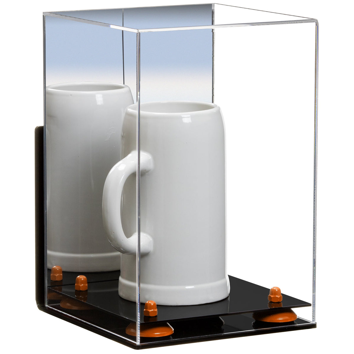 Acrylic Versatile Display Case  8 X 8 X 12  Mirror Wall Mount (A060/V42)