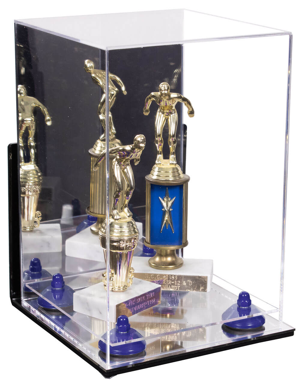 Acrylic Versatile Display Case  8 X 8 X 12  Mirror Wall Mount (A060/V42)