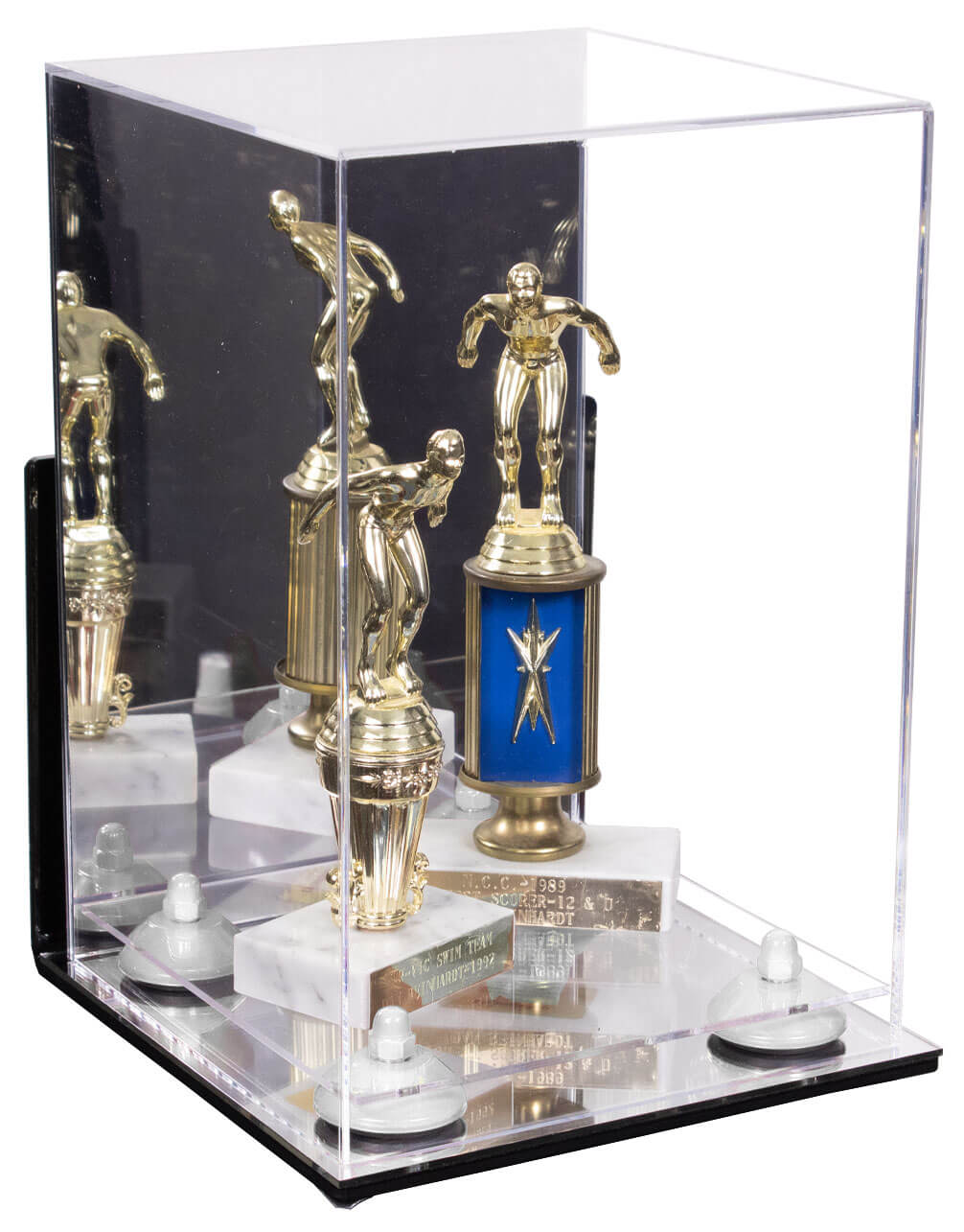 Acrylic Versatile Display Case  8 X 8 X 12  Mirror Wall Mount (A060/V42)