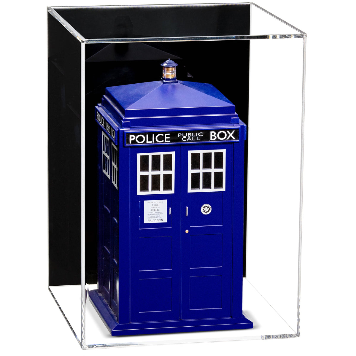Versatile Acrylic Display Case with Slide Back and Size Options