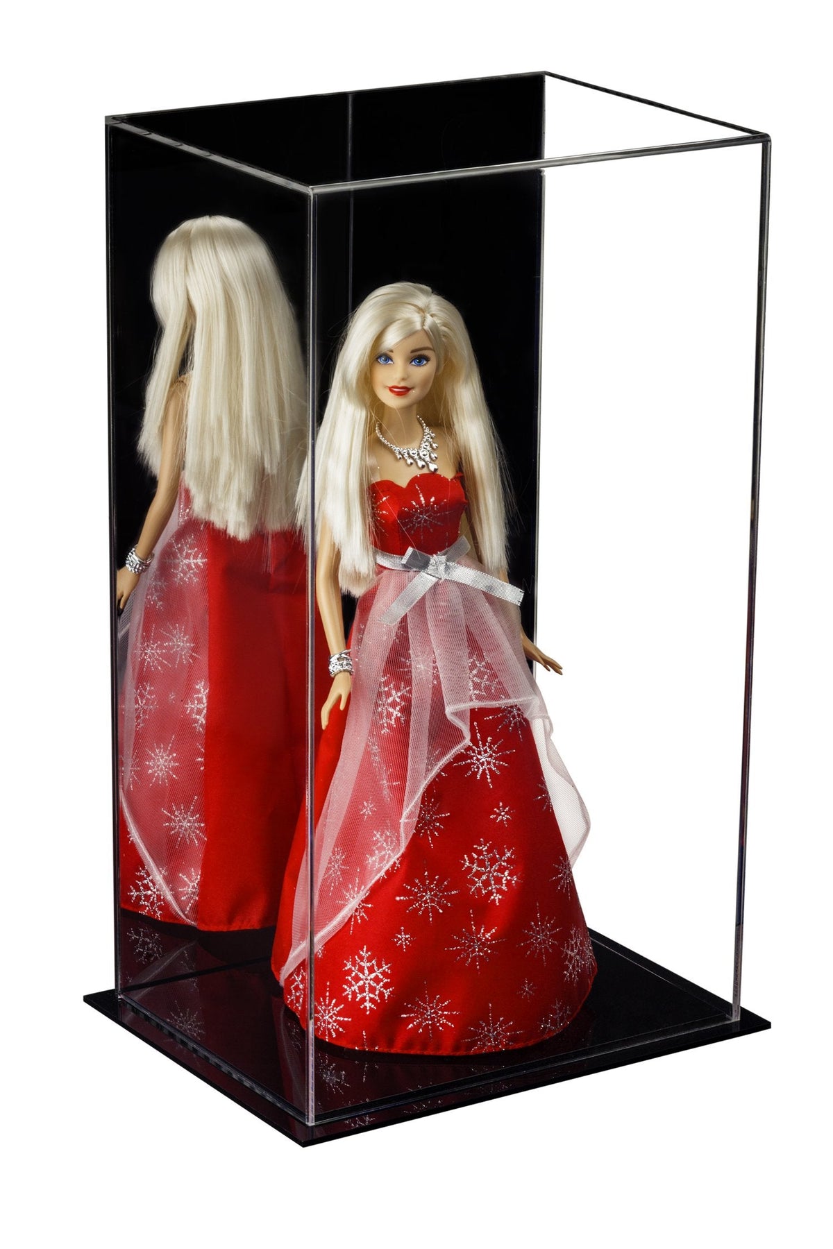 Versatile Acrylic Display Cases with Double Sheet Base with Mirror Case
