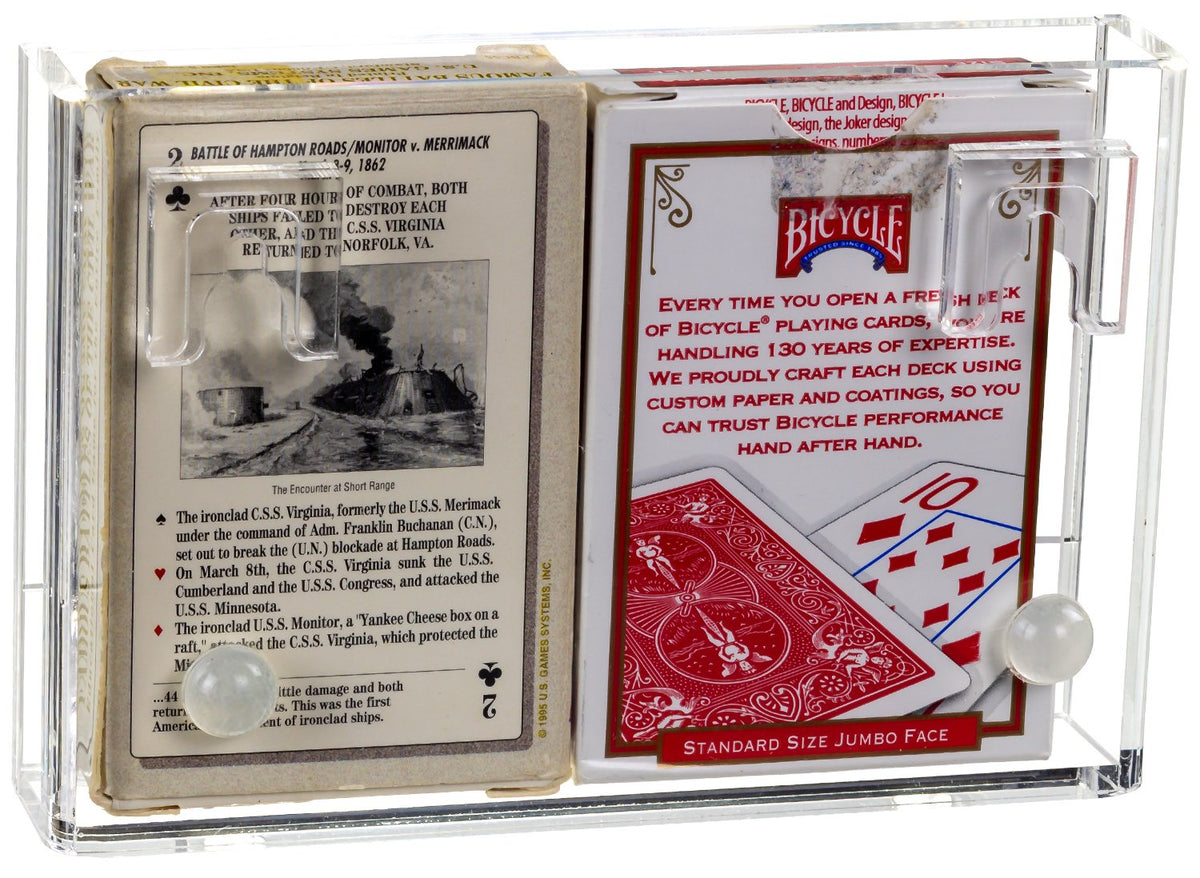 Acrylic Wall-Mounted Easy Access Double Card Deck Case (A100/SP26)
