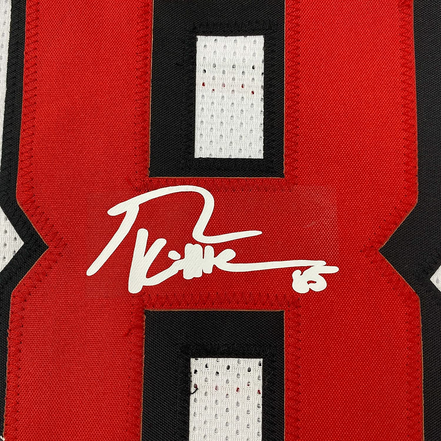 Framed Facsimile Autographed George Kittle 35x39 San Francisco White Alternate Reprint Laser Auto Football Jersey Size Men's XL