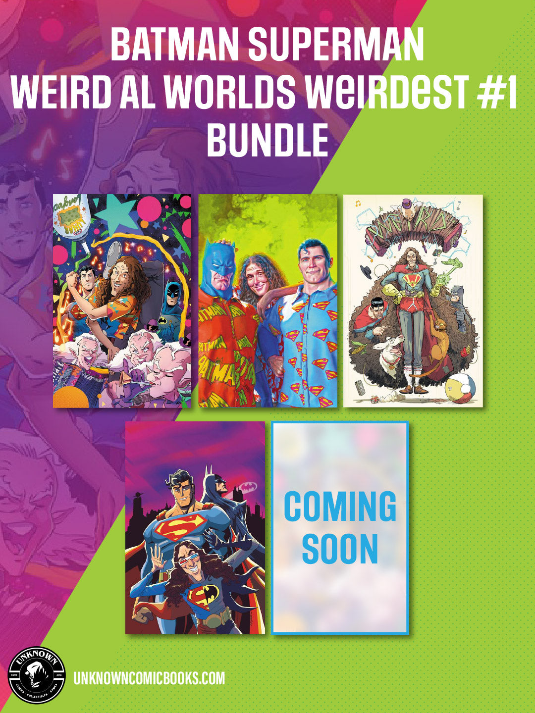 [5 Pack] BATMAN SUPERMAN WEIRD AL WORLDS WEIRDEST #1 (ONE SHOT) (09/02/2026)
