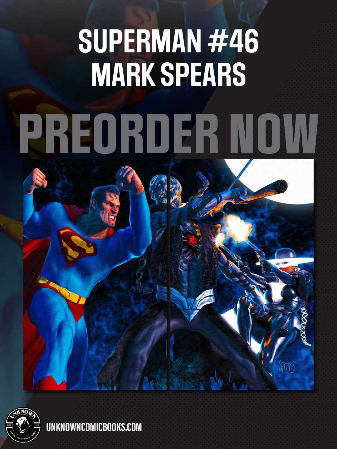 [2 PACK] SUPERMAN #46 MARK SPEARS CONNECTING COVER CARD STOCK VAR BUNDLE (01/27/2027)
