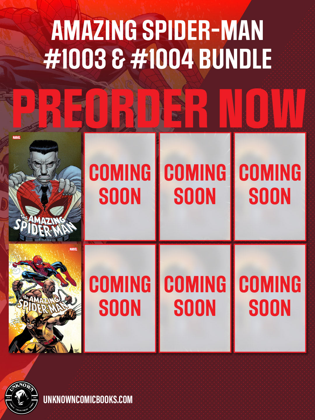 [8 PACK] AMAZING SPIDER-MAN #1003 & #1004 BUNDLE (11/25/2026)