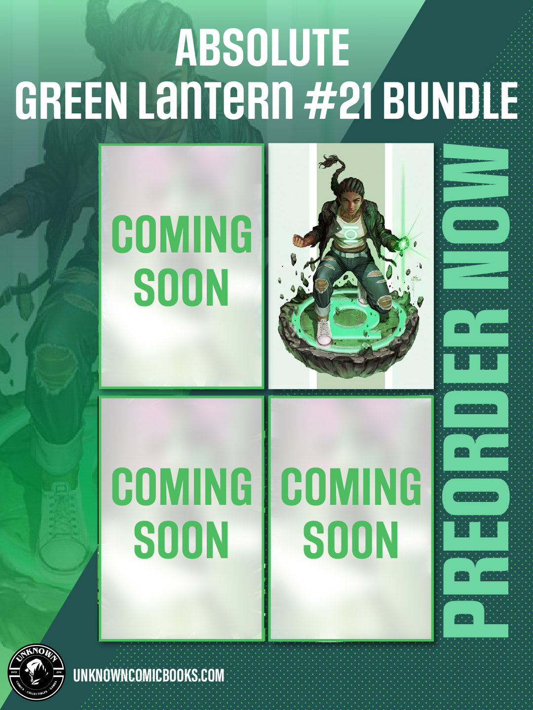 [4 PACK] ABSOLUTE GREEN LANTERN #21 COVERS A-D (12/02/2026)