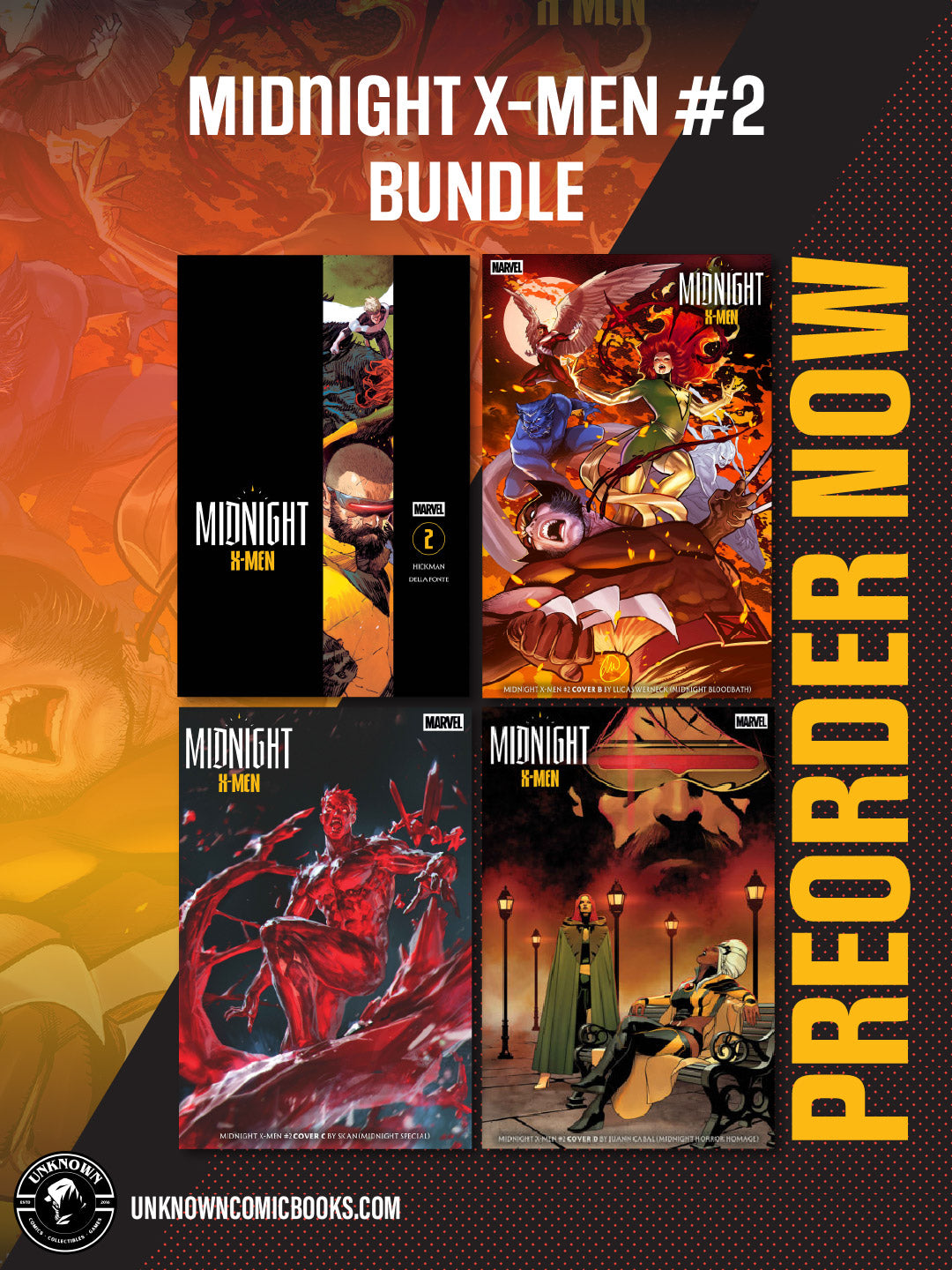 [4 PACK] MIDNIGHT X-MEN #2 BUNDLE (11/18/2026)