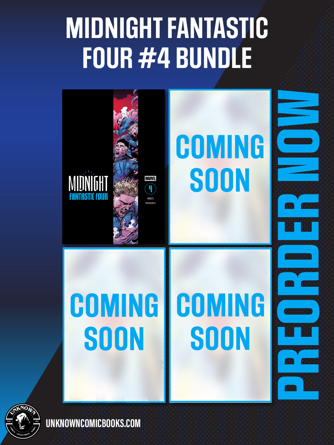 [4 PACK] MIDNIGHT FANTASTIC FOUR #4 (1/20/2027)
