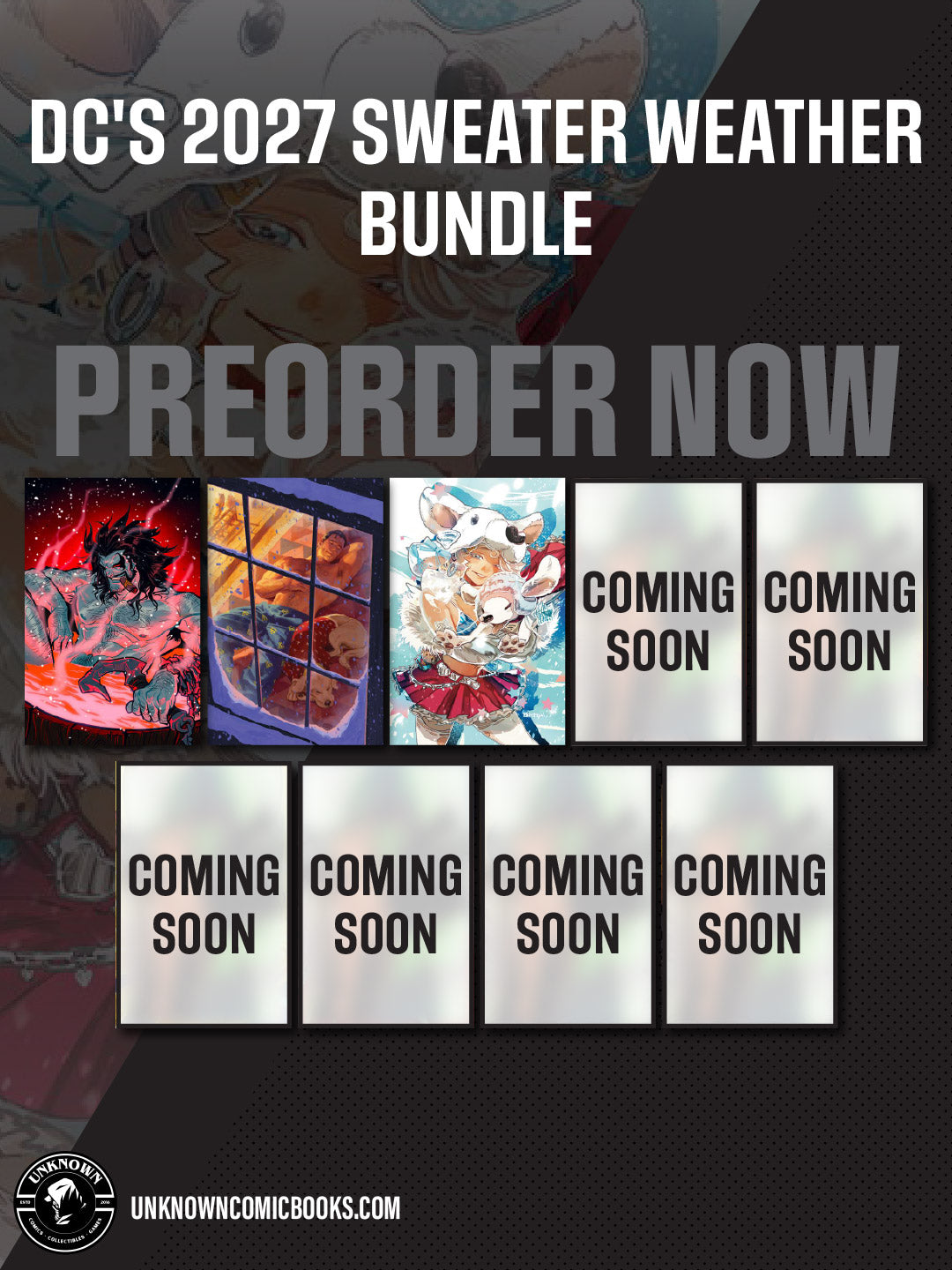 [9 PACK] DC'S 2027 SWEATER WEATHER CARD STOCK VAR BUNDLE (01/27/2027)