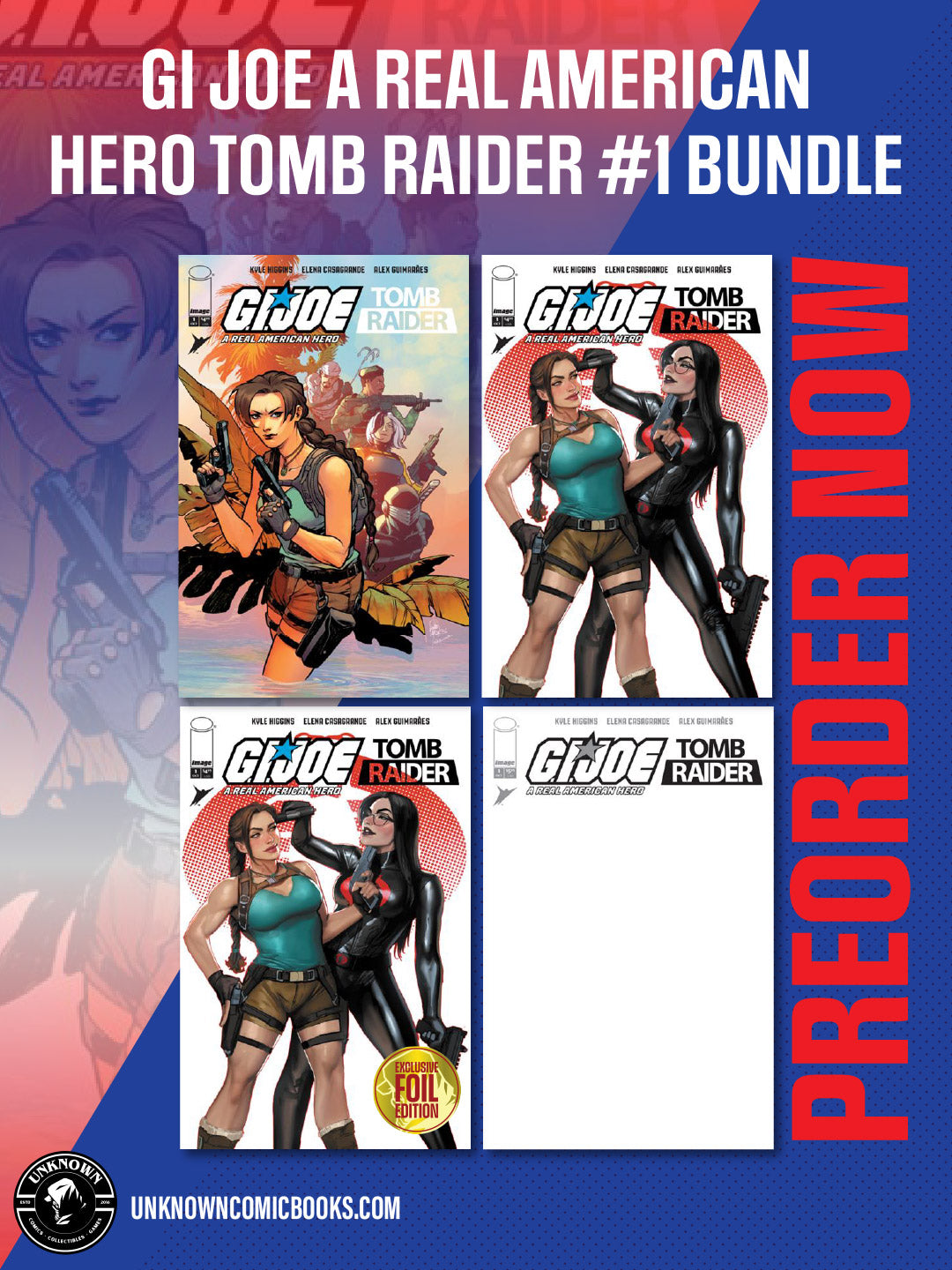 [4 PACK] GI JOE A REAL AMERICAN HERO TOMB RAIDER #1 (OF 5) (10/07/2026)