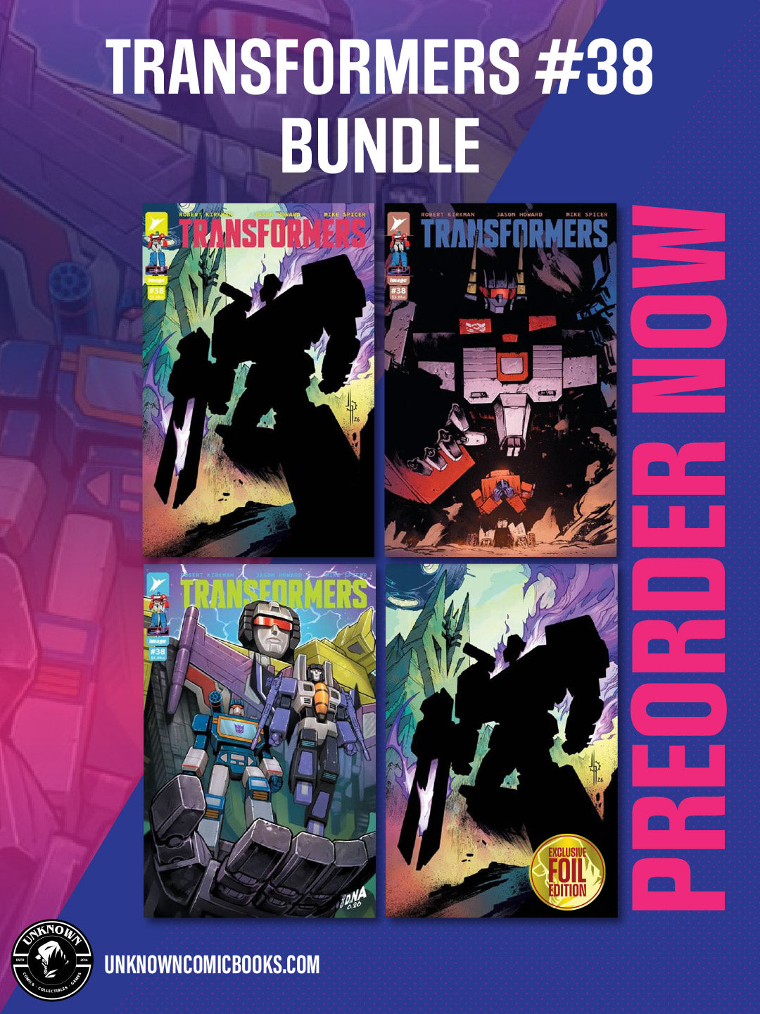 [4 PACK] TRANSFORMERS #38 BUNDLE (11/11/2026)