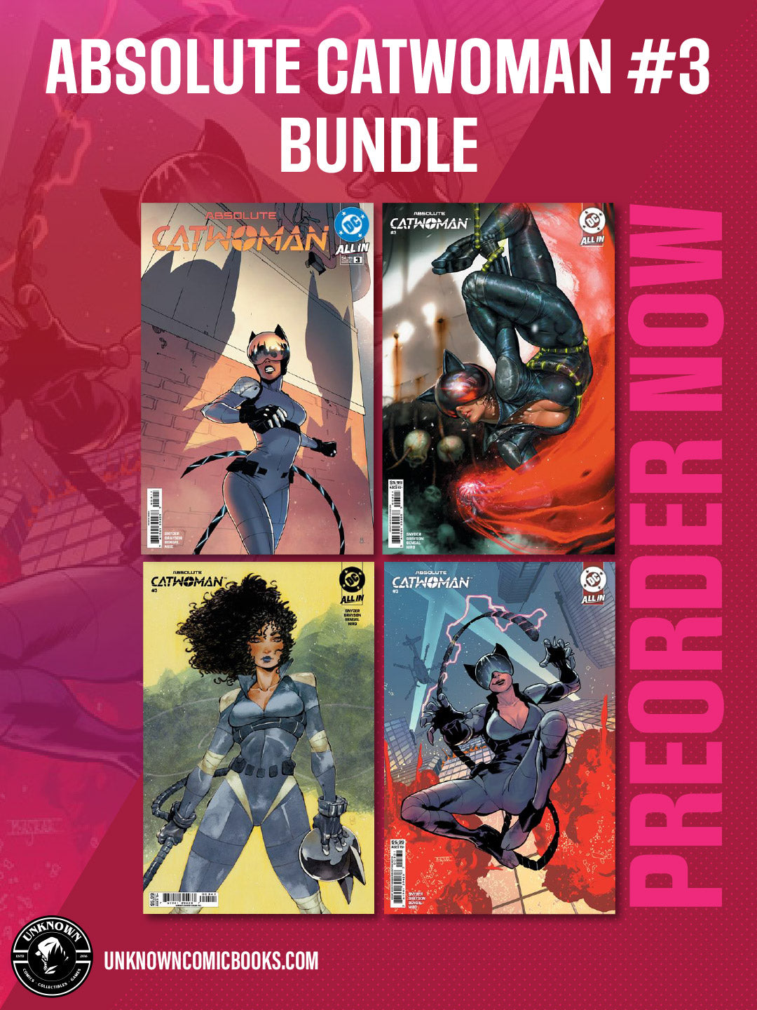 [4 PACK] ABSOLUTE CATWOMAN #3 BUNDLE (08/12/2026)