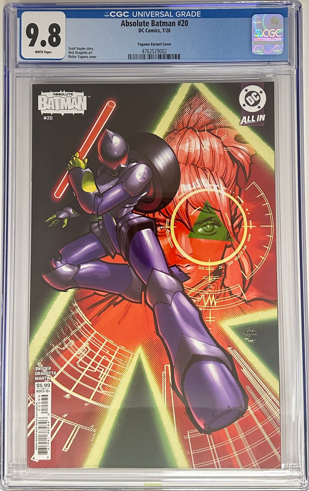 ABSOLUTE BATMAN #20 CGC 9.8 BLUE LABEL RICKY YAGAWA & ALEX SINCLAIR VAR [IN STOCK]